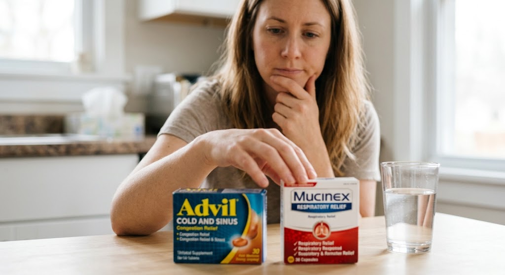 can i take advil cold and sinus with mucinex